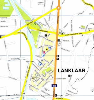 kaart Lanklaar